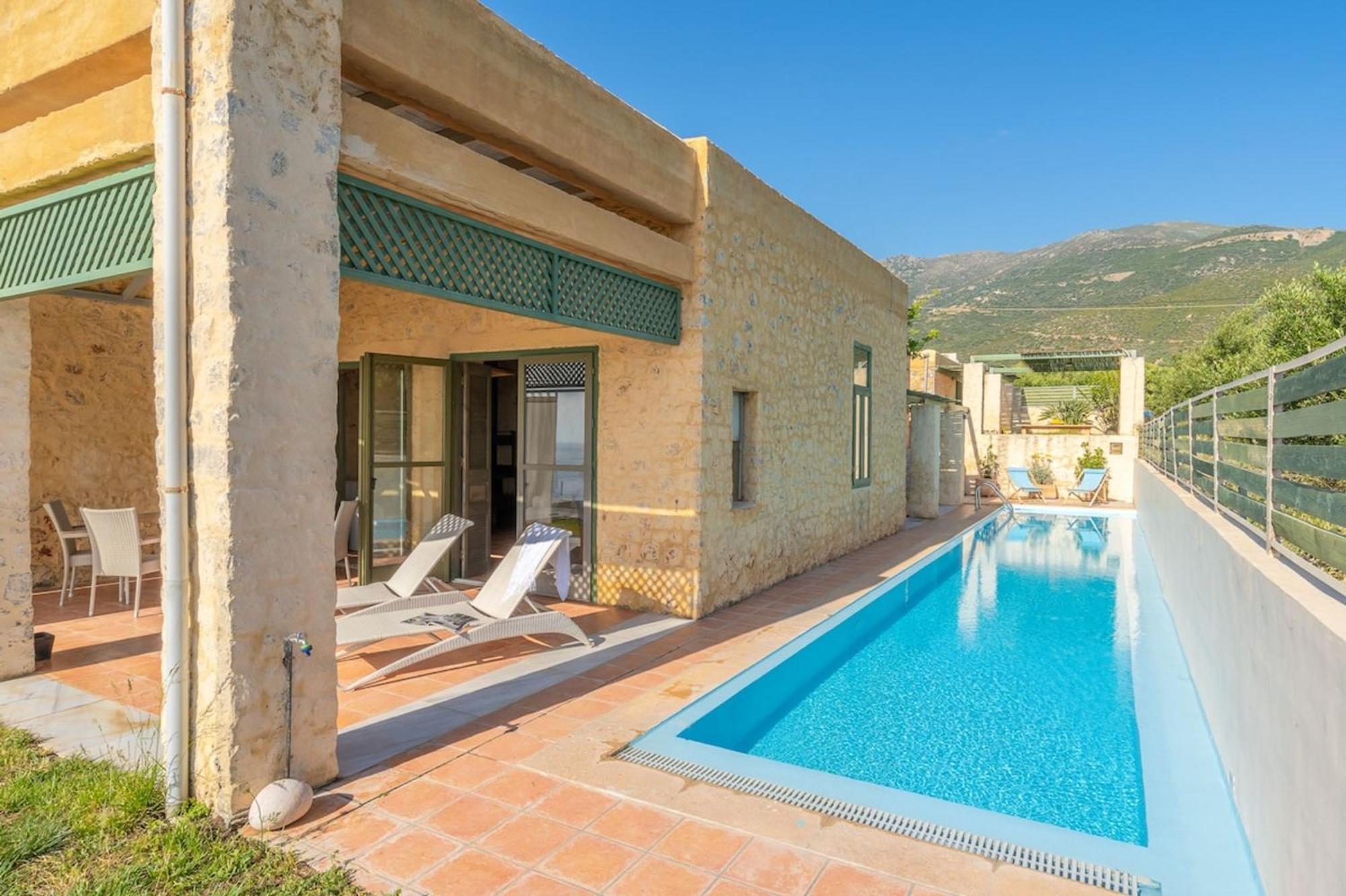 Villa Mediterranea, With Heated Pool Livadia  Kültér fotó